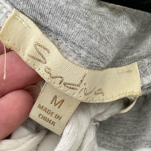 Grey and White Striped Sandiva Dress. - Picture 3 of 3